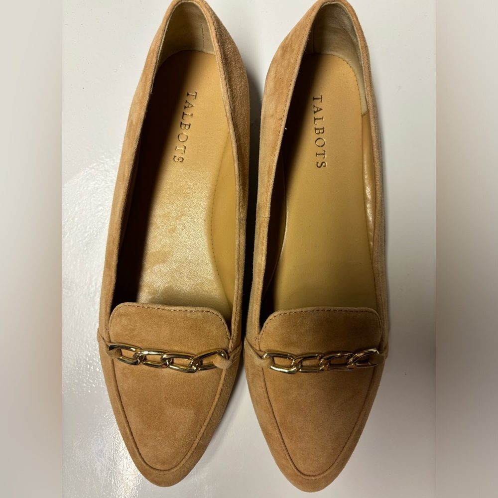 Talbots suede loafers